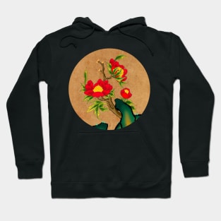 Minhwa: Peony on the Rock C Type (Korean traditional/folk art) Hoodie